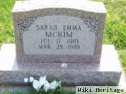 Sarah 'emma' Combs Mckim