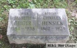 Elizabeth H Hensiek Geiger