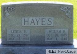 William H Hayes