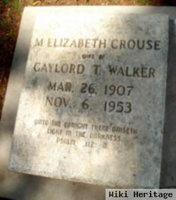 Margaret Elizabeth "lib" Crouse Walker