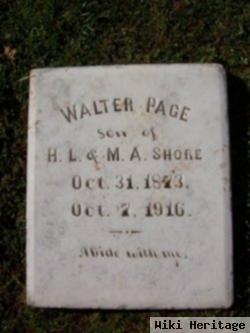 Walter Page Shore