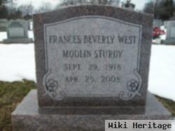 Frances Beverly West Modlin Sturdy