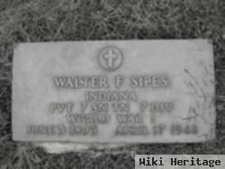 Pvt Walter F Sipes