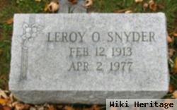 Leroy O Snyder