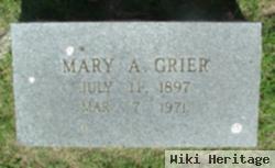 Mary A Wooten Grier