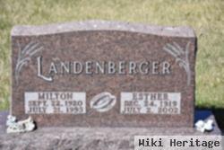 Milton M Landenberger