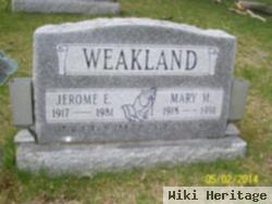 Jerome E "pud" Weakland