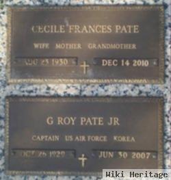 Capt G Roy Pate, Jr