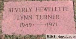 Beverly Hewelette Turner