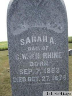 Sarah A. Rhine