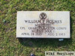 William F Holmes