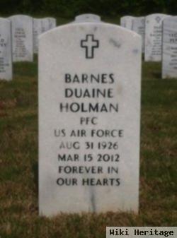 Barnes Duaine Holman