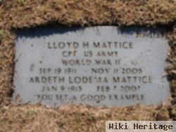 Dr Lloyd Henry Mattice