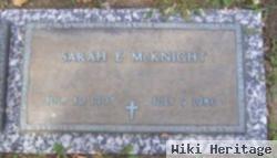 Sarah E. Mcknight