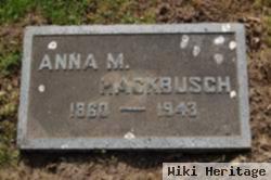 Anna M "annie" Mathonet Hackbusch