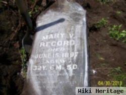 Mary V Record