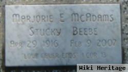 Marjorie E Mcadams Stucky Beebe