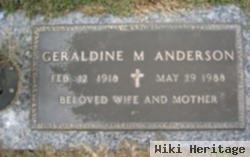 Geraldine M Anderson