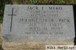 Jeannette R Pack