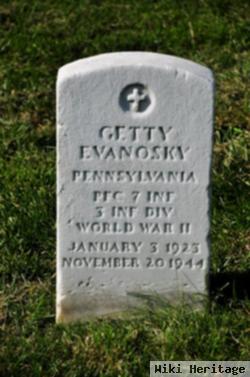 Pfc Getty Evanosky