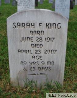 Sarah F. King