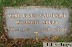 Mary Ellen Catherine Mcginnis Akers