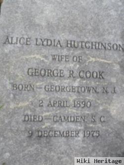 Alice Lydia Hutchinson Cook