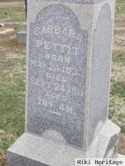 Barbara Ann Bradshaw Pettit