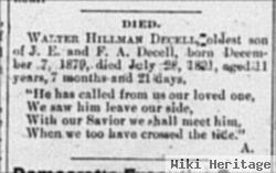 Walter Hillman Decell