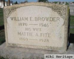 Martha A "mattie" Fite Browder