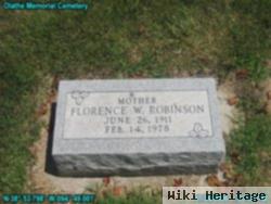 Florence W Bates Robinson