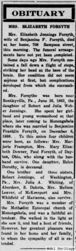 Elizabeth "jo" Jennings Forsythe