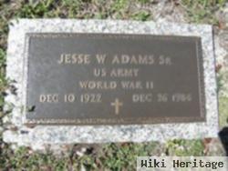 Jesse W Adams, Sr