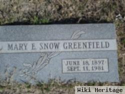 Mary E Snow Greenfield