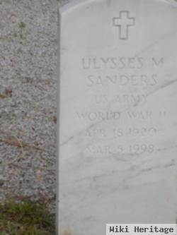 Ulysses M Sanders