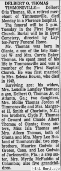 Delbert Otis Thomas