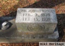 Annie Marion Boike Wright