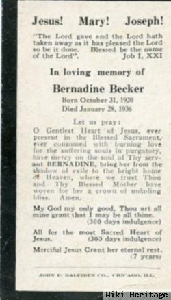 Bernadine Catherine Becker