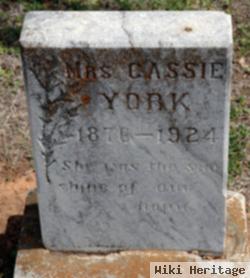 Cassandra "cassie" Baker York