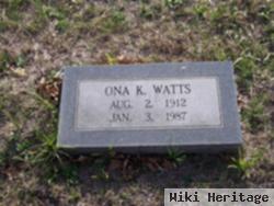 Ona K Watts