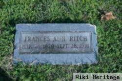 Frances Ann Harris Ritch