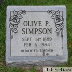 Olive P. Simpson