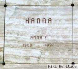 Anna F Hanna