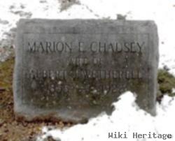 Marion E Chadsey Wetherell