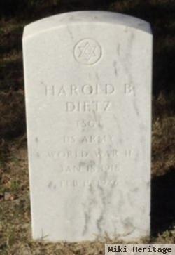 Harold B Dietz