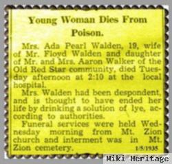 Ada Pearl Walker Waldon