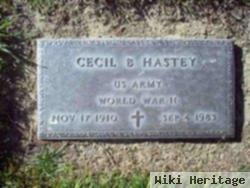 Cecil B. Hastey