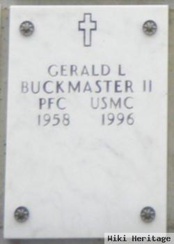 Pvt Gerald L Buckmaster, Ii