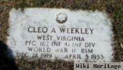 Pvt Cleo A Weekley