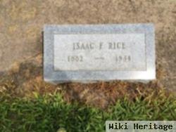 Isaac F Rice